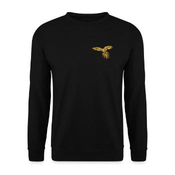 Macaw Parrot I South America Exotic bird for - Unisex Sweatshirt - black - Front - Alina (178cm) & Michal (187cm)
