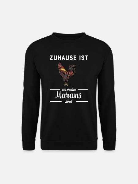 Maran Huhn I Henne Ei Hahn Motiv für Hühnerhalter - Unisex Pullover - Schwarz