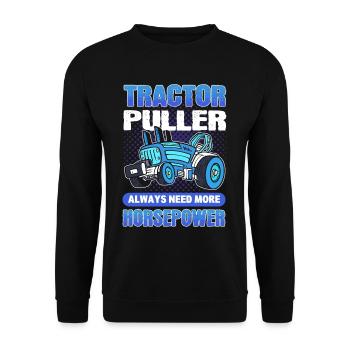 Tracteur tracteur tracteur tracteur tracteur tracteur camion - Sweat-shirt Unisexe - noir - Devant - Alina (178cm) & Michal (187cm)