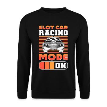 Slot Car Rennen Slot Car Race Slotcar Rennen - Unisex Pullover - Schwarz - Vorne - Alina (178cm) & Michal (187cm)