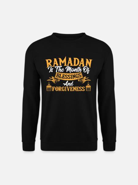 Ramadan Ramadan Mubarak slamisch Eid Mubarak - Unisex Pullover - Schwarz