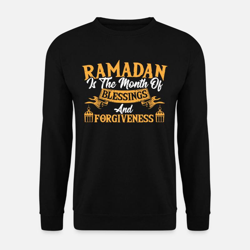 Ramadan Ramadan Mubarak slamisch Eid Mubarak - Unisex Pullover - Schwarz