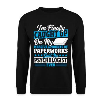 Psychologue École Psychologue Psychothérapeute - Sweat-shirt Unisexe - noir - Devant - Alina (178cm) & Michal (187cm)