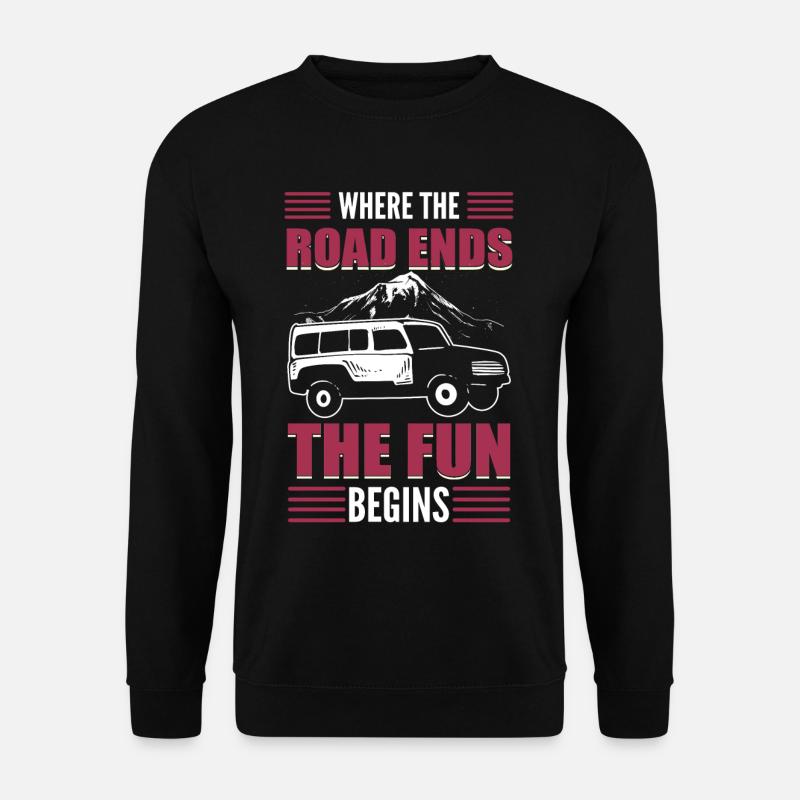 Tout-terrain hors route Course hors route hors route - Sweat-shirt Unisexe - noir