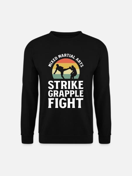 Mixed Martial Arts Strike Grapple Fight MMA - Unisex Pullover - Schwarz