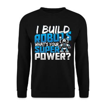 Robotique Robotique Robots Bioengineering Machines - Sweat-shirt Unisexe - noir - Devant - Alina (178cm) & Michal (187cm)