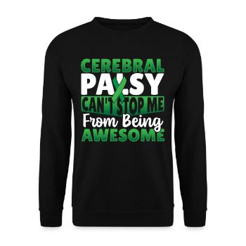 Zerebrale Lähmung Palsy Warrior CP - Unisex Pullover - Schwarz - Vorne - Alina (178cm) & Michal (187cm)