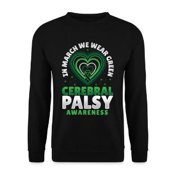 Paralysie cérébrale Warrior CP - Sweat-shirt Unisexe - noir - Devant - Alina (178cm) & Michal (187cm)