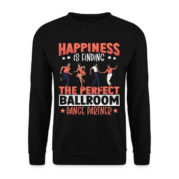 Happiness Is Finding The Perfect Ballroom Dance - Unisex Sweatshirt - black - Front - Alina (178cm) & Michal (187cm)
