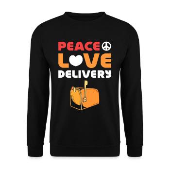 Travailleurs des postes Facteurs Postes - Sweat-shirt Unisexe - noir - Devant - Alina (178cm) & Michal (187cm)