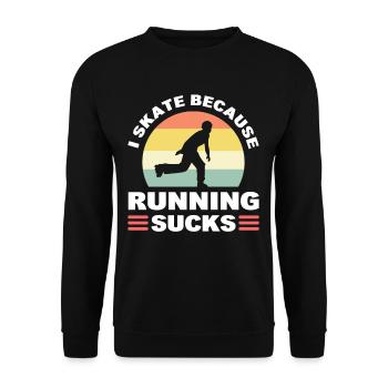 Roller Skating Roller Derby Roller Skating Sports - Sweat-shirt Unisexe - noir - Devant - Alina (178cm) & Michal (187cm)