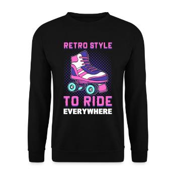 Roller Skating Roller Derby Roller Skating Sports - Sweat-shirt Unisexe - noir - Devant - Alina (178cm) & Michal (187cm)