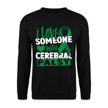 Zerebrale Lähmung Zerebral Lähmung Kämpfer - Unisex Pullover - Schwarz - Vorne - Alina (178cm) & Michal (187cm)