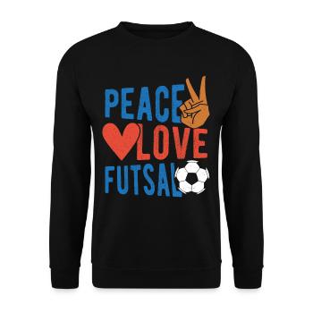Futsal Football en salle Joueurs de futsal Sportifs - Sweat-shirt Unisexe - noir - Devant - Alina (178cm) & Michal (187cm)
