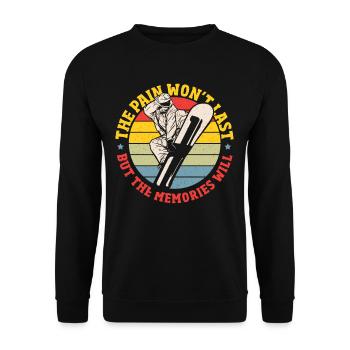 Snowboarden Snowboarding Winter Snowboarder Berg - Unisex Pullover - Schwarz - Vorne - Alina (178cm) & Michal (187cm)