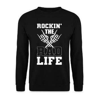 Rockin' The Rad Life Radiology Tech Rad Technician - Unisex Sweatshirt - black - Front - Alina (178cm) & Michal (187cm)