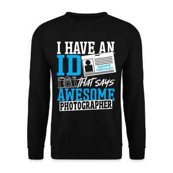 Fotograf Fotografieren Fotografie-Liebhaber Foto - Unisex Pullover - Schwarz - Vorne - Alina (178cm) & Michal (187cm)