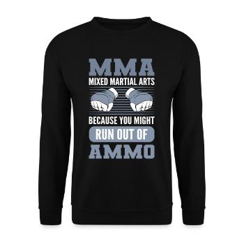 Arts martiaux mixtes MMA parce que vous pourriez manquer - Sweat-shirt Unisexe - noir - Devant - Alina (178cm) & Michal (187cm)