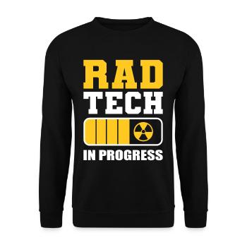 Rad Tech In Progress Radiology Tech Rad Technician - Unisex Sweatshirt - black - Front - Alina (178cm) & Michal (187cm)