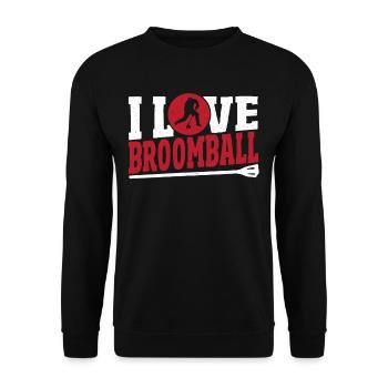 Ballon-balai Balai-bal Amateurs de ballon-balai - Sweat-shirt Unisexe - noir - Devant - Alina (178cm) & Michal (187cm)