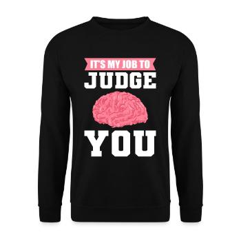 Psychologe Schulpsychologe Psychologie Psyche - Unisex Pullover - Schwarz - Vorne - Alina (178cm) & Michal (187cm)