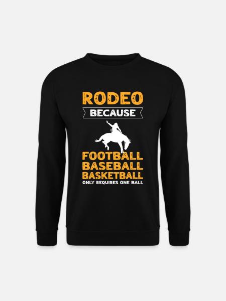 Rodeo Bullriding Western Sports Horse Riding - Unisex Pullover - Schwarz