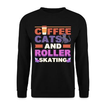 Roller Skating Roller Derby Roller Skating Sports - Sweat-shirt Unisexe - noir - Devant - Alina (178cm) & Michal (187cm)