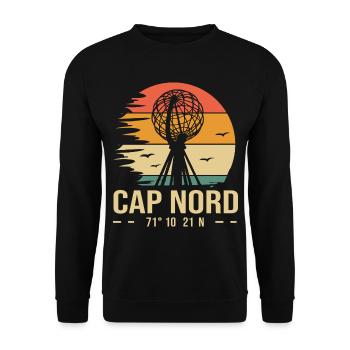 Cap Nord - Sweat-shirt Unisexe - noir - Devant - Alina (178cm) & Michal (187cm)