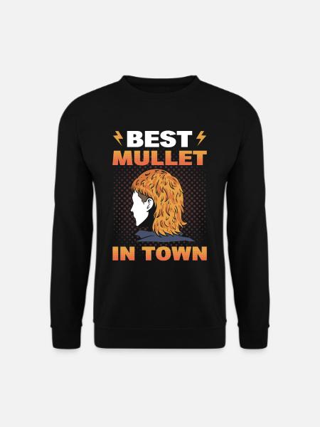 Best Mullet In Town Mullet Pride - Unisex Pullover - Schwarz