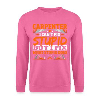 Schreiner Schreinerei Handwerker Zimmermann - Unisex Pullover - Pink - Vorne