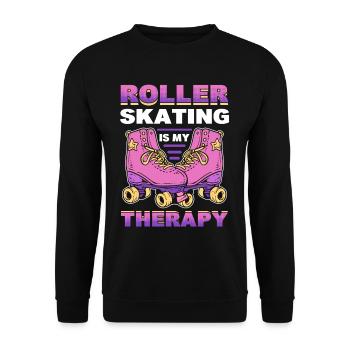 Roller Skating Roller Derby Roller Skating Sports - Sweat-shirt Unisexe - noir - Devant - Alina (178cm) & Michal (187cm)