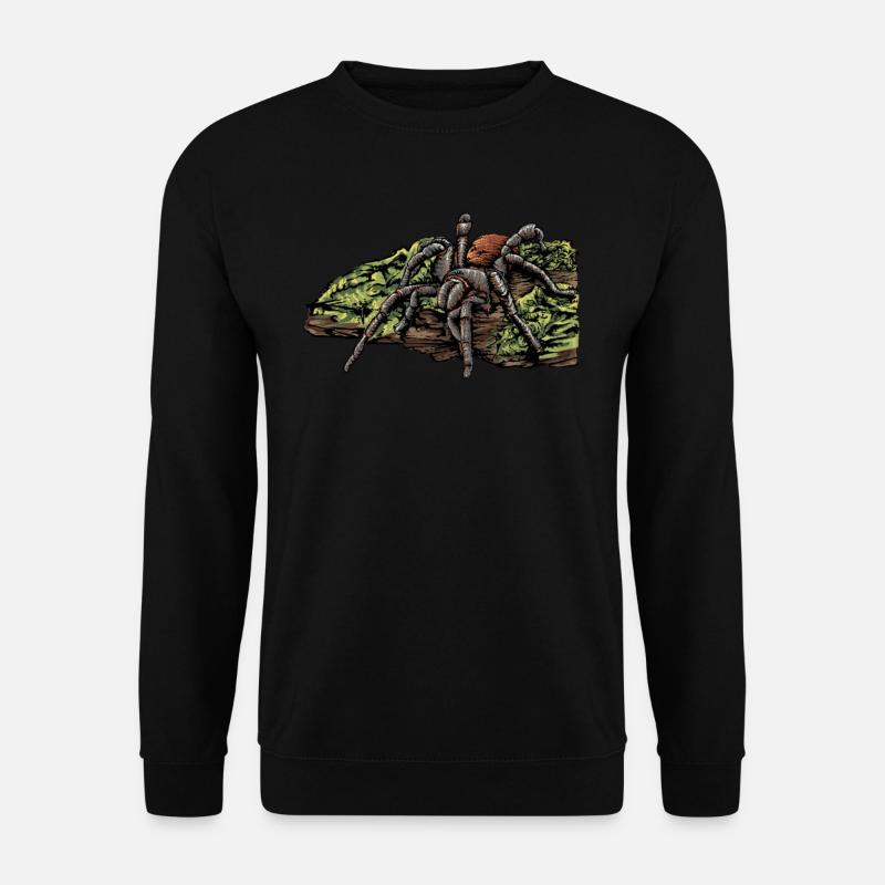 Vogelspinne I Tarantula Terrarium Motiv für - Unisex Pullover - Schwarz