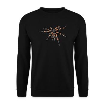 Tarantula I Tarantula Terrarium motif for - Unisex Sweatshirt - black - Front - Alina (178cm) & Michal (187cm)