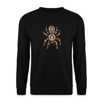Tarantula I Tarantula Terrarium motif for - Unisex Sweatshirt - black - Front - Alina (178cm) & Michal (187cm)