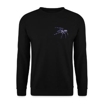Tarantula I Tarantula Terrarium motif for - Unisex Sweatshirt - black - Front - Alina (178cm) & Michal (187cm)