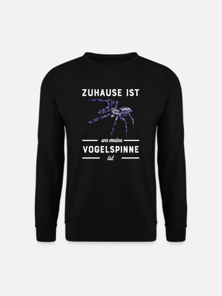 Vogelspinne I Tarantula Terrarium Motiv für - Unisex Pullover - Schwarz