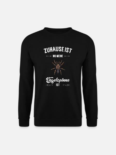 Vogelspinne I Tarantula Terrarium Motiv für - Unisex Pullover - Schwarz