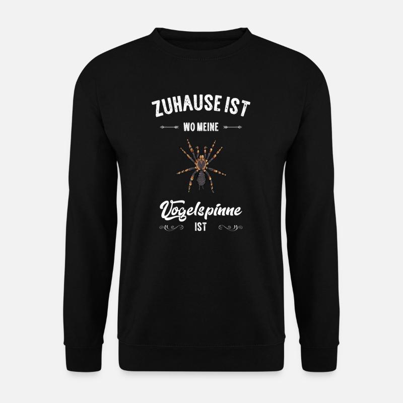 Vogelspinne I Tarantula Terrarium Motiv für - Unisex Pullover - Schwarz