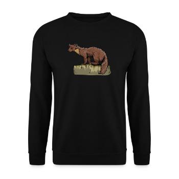 Pine marten I Noble marten marten motif for hunters - Unisex Sweatshirt - black - Front - Alina (178cm) & Michal (187cm)