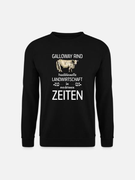 Galloway Rind I Schottland Rinderzucht für - Unisex Pullover - Schwarz