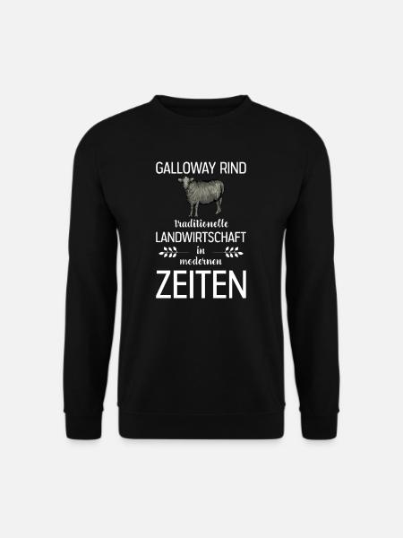 Galloway Rind I Schottland Rinderzucht für - Unisex Pullover - Schwarz