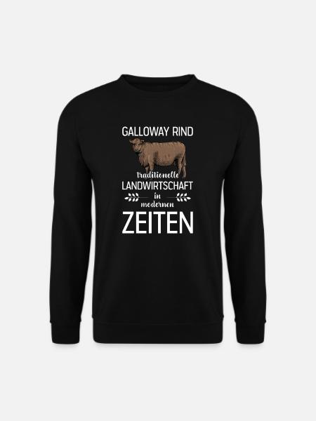 Galloway Rind I Schottland Rinderzucht für - Unisex Pullover - Schwarz