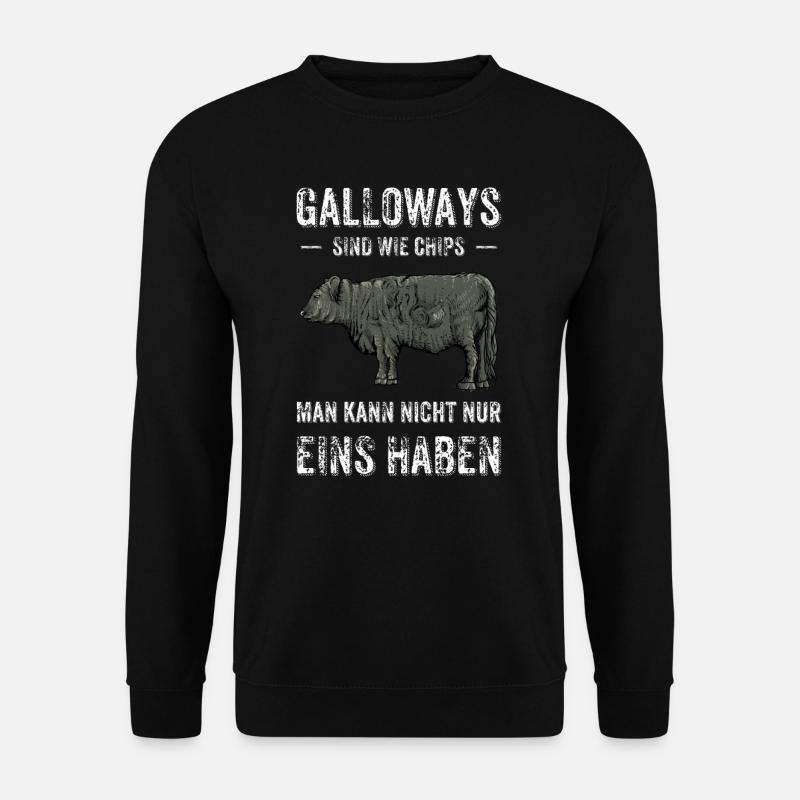 Galloway Rind I Schottland Rinderzucht für - Unisex Pullover - Schwarz