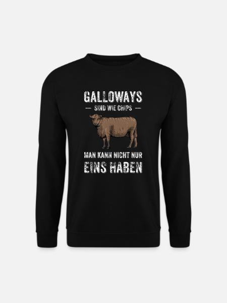 Galloway Rind I Schottland Rinderzucht für - Unisex Pullover - Schwarz