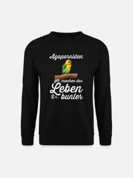 Agaporniden I Unzertrennliche Motiv für Vogel - Unisex Pullover - Schwarz