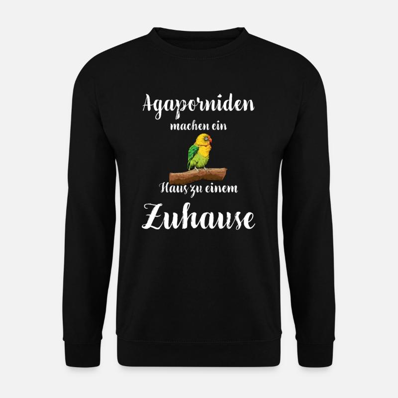 Agaporniden I Unzertrennliche Motiv für Vogel - Unisex Pullover - Schwarz