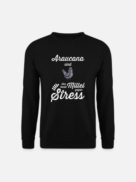 Araucana Hühner I Hühnerrasse Huhn Motiv für - Unisex Pullover - Schwarz