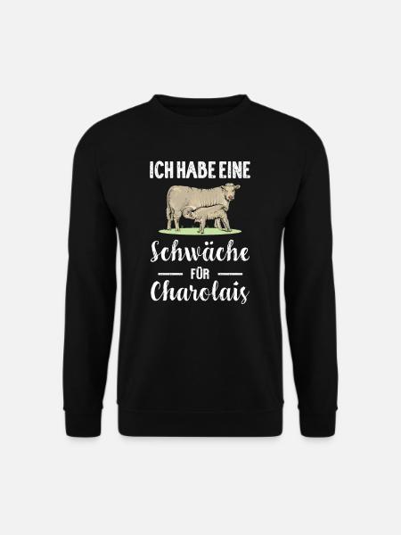 Charolais Rind I Frankreich Rinderzucht für - Unisex Pullover - Schwarz