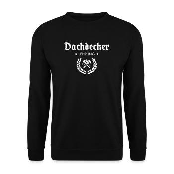 Dachdecker Lehrling I Dachdeckermeister Motiv für - Unisex Pullover - Schwarz - Vorne - Alina (178cm) & Michal (187cm)