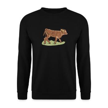 Limousin beef I France cattle breeding for - Unisex Sweatshirt - black - Front - Alina (178cm) & Michal (187cm)